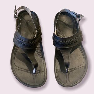 Kuru kurusole letti Sandals women 9 leather arch support braided detail comfort